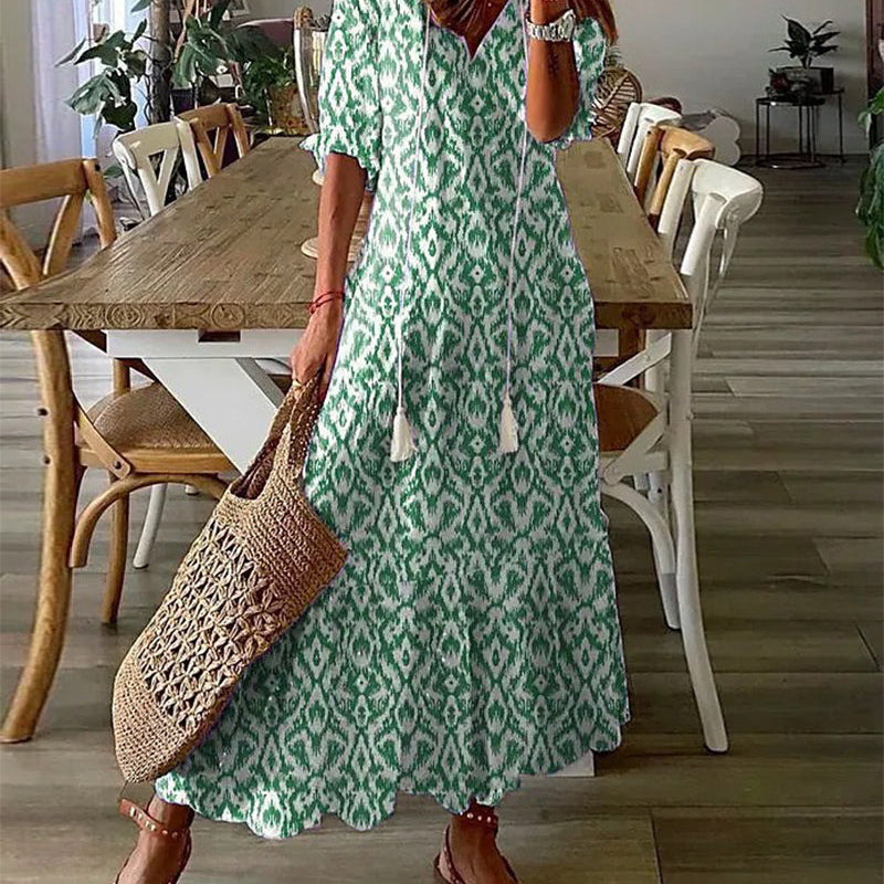 Michaela - Boho Jurk met Buikbedekking