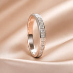 Elegante witgouden ring met zirkonia