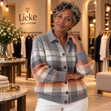 Marlene | Warm ombré geruit vest