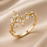 Witgouden ring met zirkonia