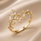 Witgouden ring met zirkonia