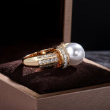 Kroonring met parel