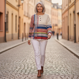 Andrea | Vest met veldbloemenpatroon