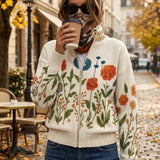 Andrea | Vest met veldbloemenpatroon