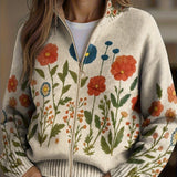 Andrea | Vest met veldbloemenpatroon