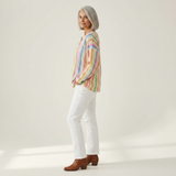 Renate | Vest met paardenbloemmotief