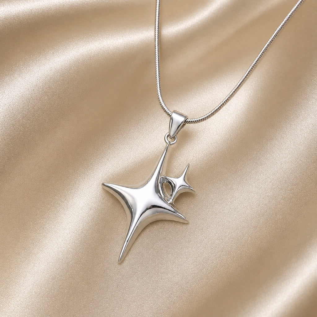 Nordstjern – Witgoudkleurige ketting