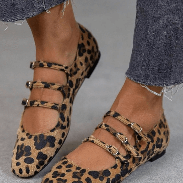 Angelie - Schoenen met Luipaardprint