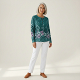 Roos | Sweatshirt met bloemendessin