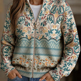 Gisela | Vest met bloemenrand