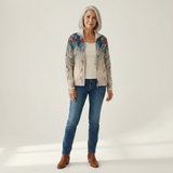 Martina | Vest met pauwenveermotief