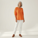 Greta | Vest met delicaat aquarel bloemenpatroon