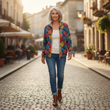 Susanne | Vest met kleurrijk hartpatroon