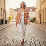 Helena | Vest met kleurrijk bloemenpatroon