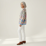 Silke | Vest met kleurrijk bloemenpatroon