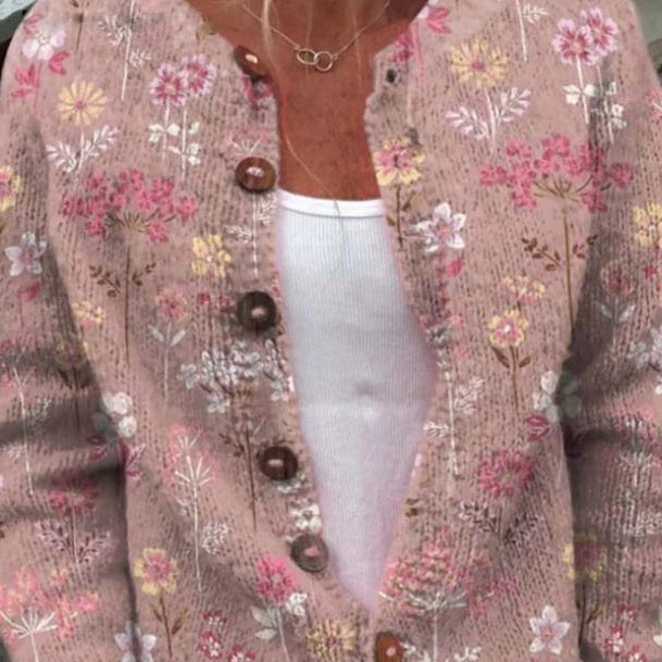 Silke | Vest met kleurrijk bloemenpatroon