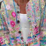 Silke | Vest met kleurrijk bloemenpatroon