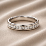 Witgouden ring met glanzende zirkonia