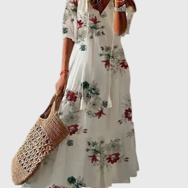 Amalia | Vintage Boho Maxi Zomerjurk