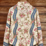 Sabine | Vest met rozenrankpatroon