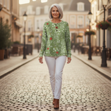 Bettina | Vest met Scandinavisch pastelpatroon