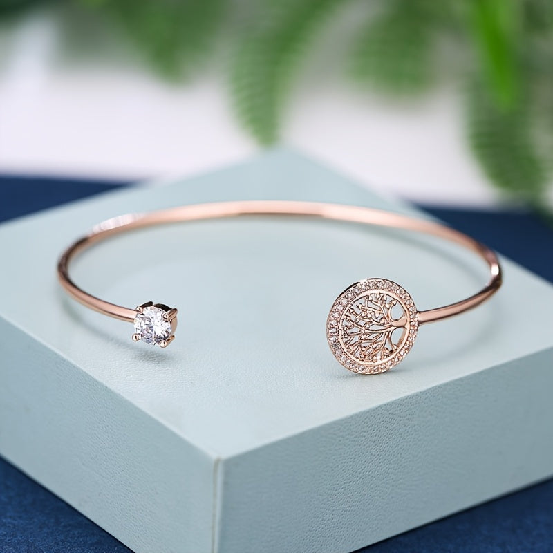 Witgouden armband met levensboom