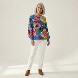 Anouk | Trui met grote kleurrijke bloemen