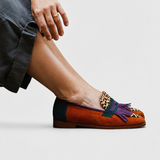 Luise | Bruine luipaardprint loafer