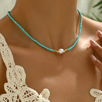Minimalistische ketting met parels