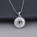 Witgouden ketting met initiaal Z en zirkonia