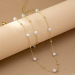 Sieradenset met een ketting van fijne parels