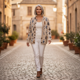 Charlotte | Vest met kattenpatroon