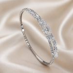 Elegante witgouden armband met kubische zirkonia