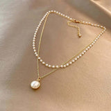 Ketting van glanzende parels