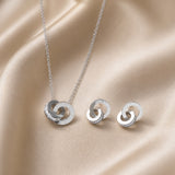 Witgoudkleurige ring met oneindigheidssymbool