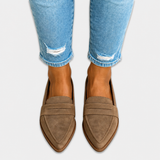 Luise | Suède loafers