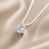Witgouden ketting ‘Eeuwigheid’ met zirkonia