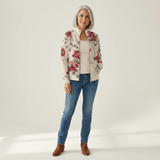 Monika | Vest met vintage rozenpatroon