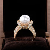 Kroonring met parel
