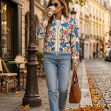Birgit | Vest met botanisch bloemenpatroon