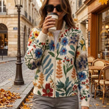Birgit | Vest met botanisch bloemenpatroon