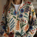 Birgit | Vest met botanisch bloemenpatroon
