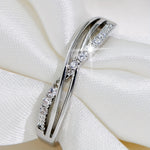 Witgouden ring met zirkonia voor elke dag