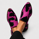Jule | Loafers met koeienprint