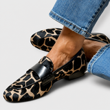 Veronika | Luipaardprint loafers