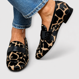 Veronika | Luipaardprint loafers