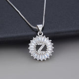 Witgouden ketting met initiaal Z en zirkonia