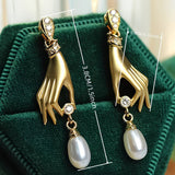 Elegante oorbellen met parels