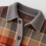 Edith | Ombré geruit vest voor de herfst