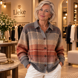 Edith | Ombré geruit vest voor de herfst